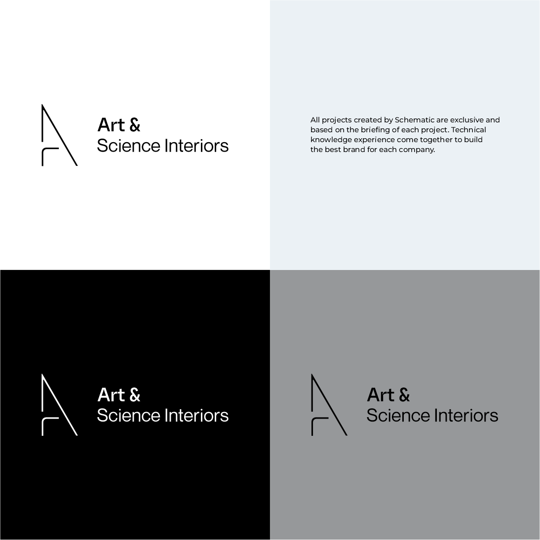 Diseño de Logo por Schematic Studio para Art & Science Interiors, LLC | Diseño #36450633