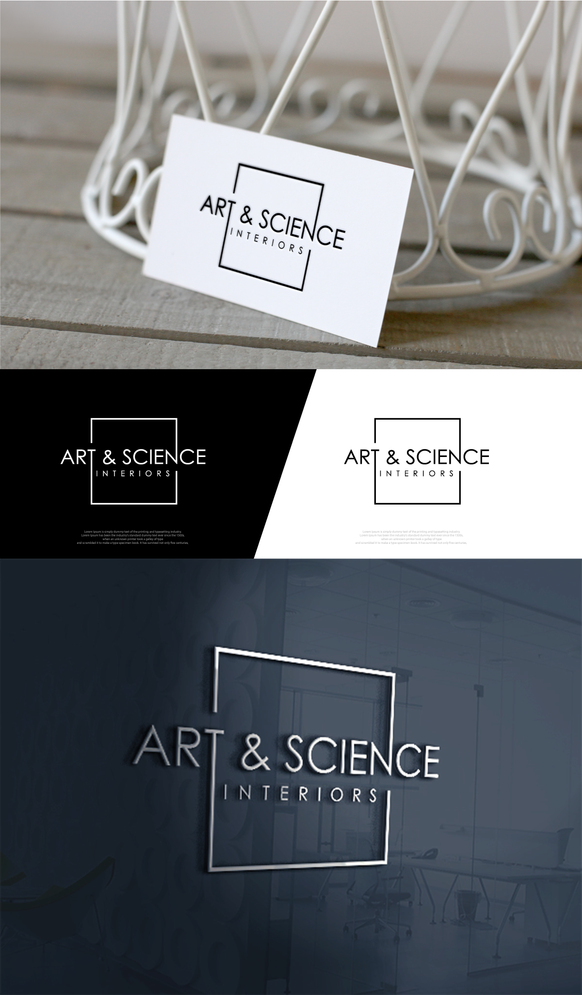 Logo Design by Cool-Designer for Art & Science Interiors, LLC | Design #36450712