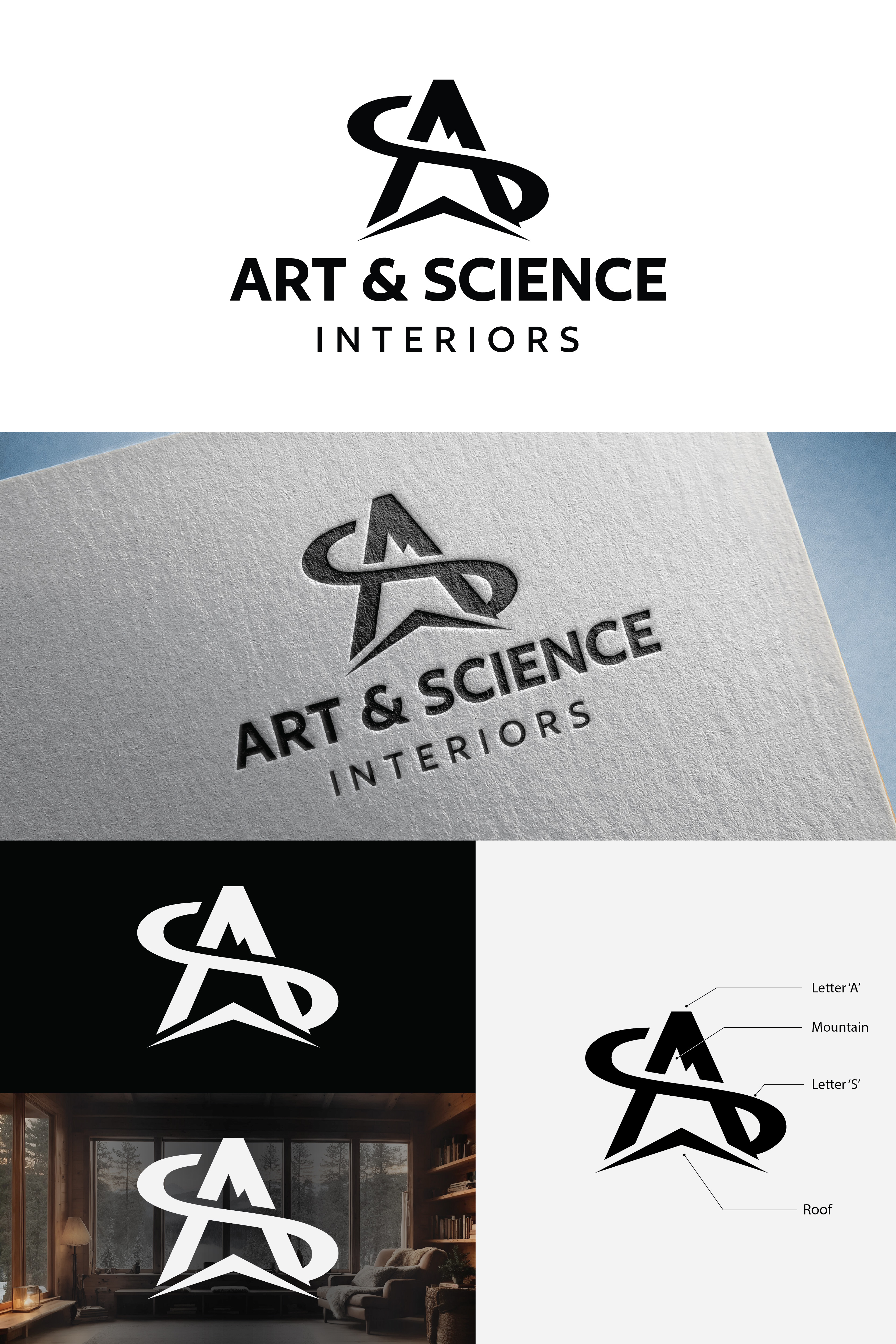 Diseño de Logo por Fahim611 para Art & Science Interiors, LLC | Diseño #36450867