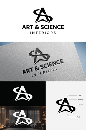 Diseño de Logo por Fahim611 para Art & Science Interiors, LLC | Diseño: #36450867