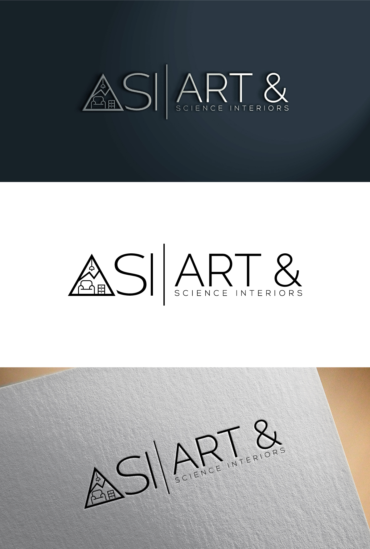 Logo Design by ariba6269 for Art & Science Interiors, LLC | Design #36463892