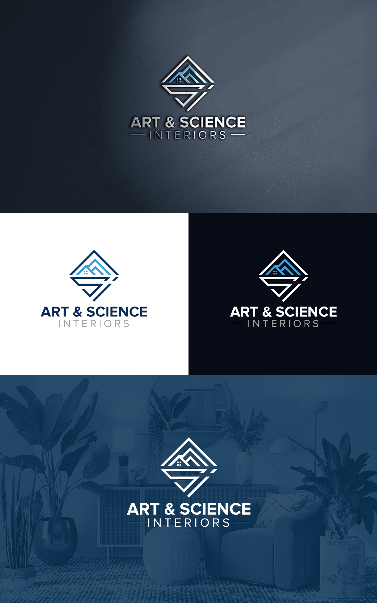 Diseño de Logo por BehindSymbols para Art & Science Interiors, LLC | Diseño #36461779