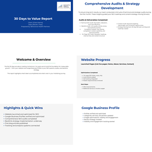 10 Page Marketing Report Template - Behavioral Health Partners