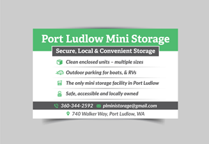Graphic Design by StromDesignHub for Port Ludlow Mini Storage LLC | Design #36463650