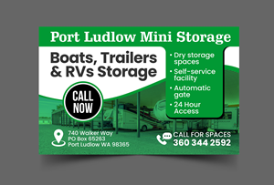 Graphic Design by Rajneesha for Port Ludlow Mini Storage LLC | Design #36461172