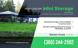 Graphic Design by dadaMEDIA for Port Ludlow Mini Storage LLC | Design: #36464643