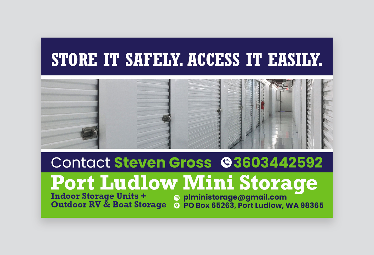 Diseño Gráfico por debdesign para Port Ludlow Mini Storage LLC | Diseño #36462204