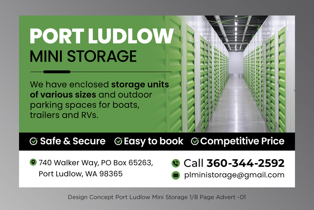 Graphic Design by D Creative for Port Ludlow Mini Storage LLC | Design #36463350