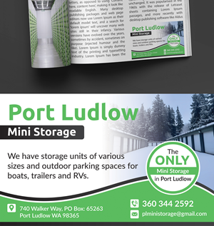 Graphic Design by Impressive Designs for Port Ludlow Mini Storage LLC | Design #36461701
