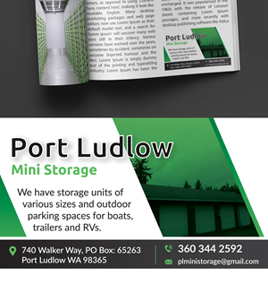 Graphic Design by Impressive Designs for Port Ludlow Mini Storage LLC | Design: #36461702