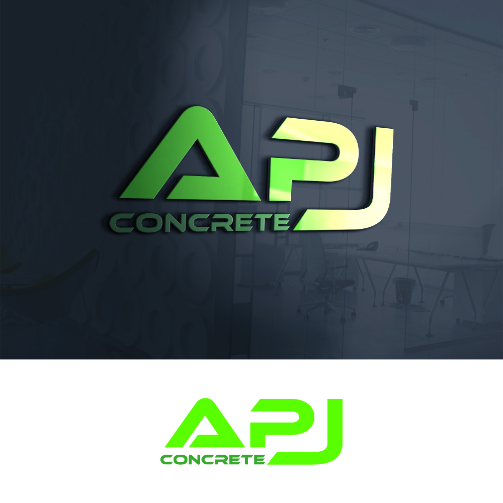 Logo Design by rm00 for APJ Concrete | Design #36495799