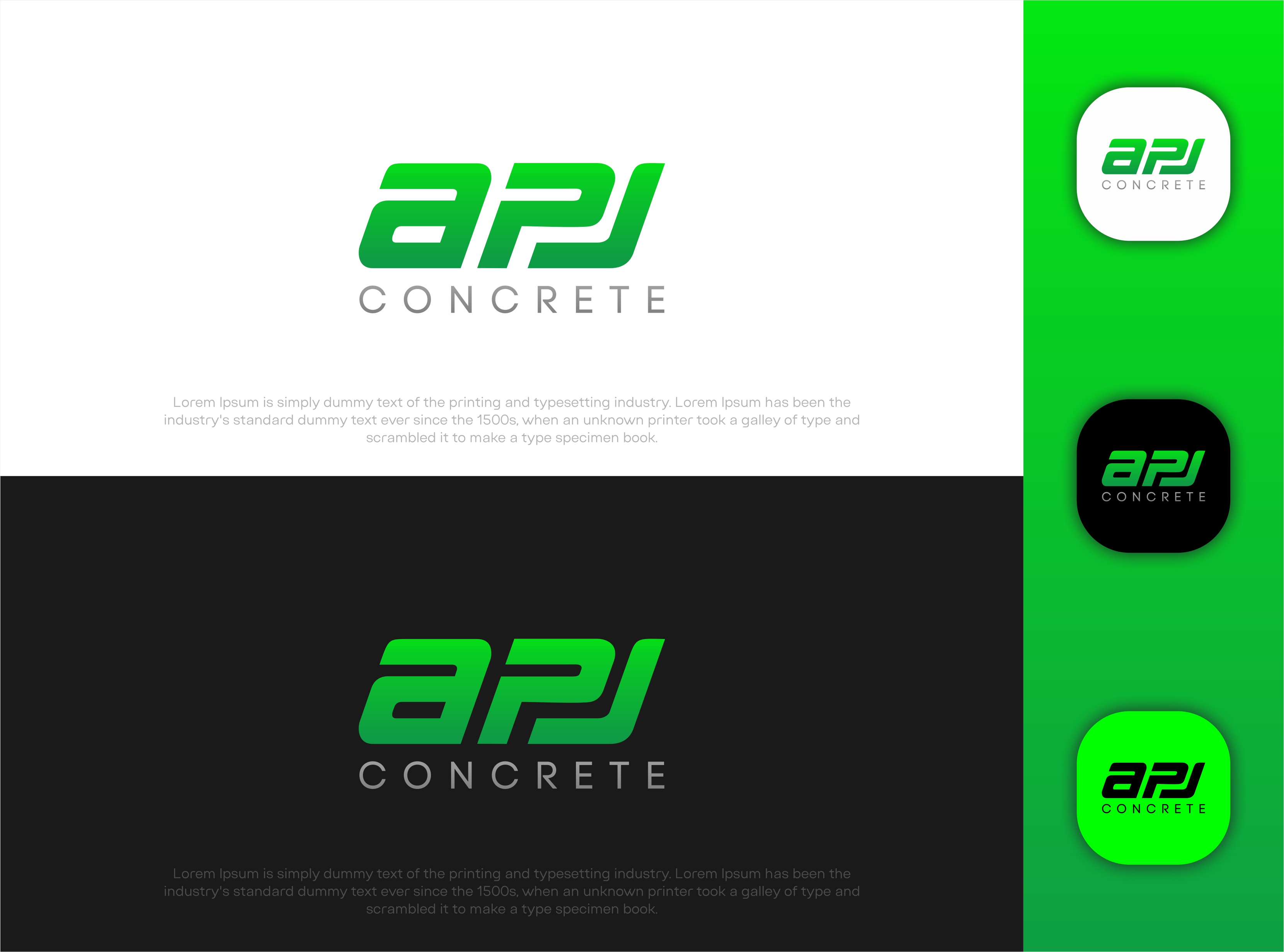 Logo-Design von Student_art für APJ Concrete | Design #36496879