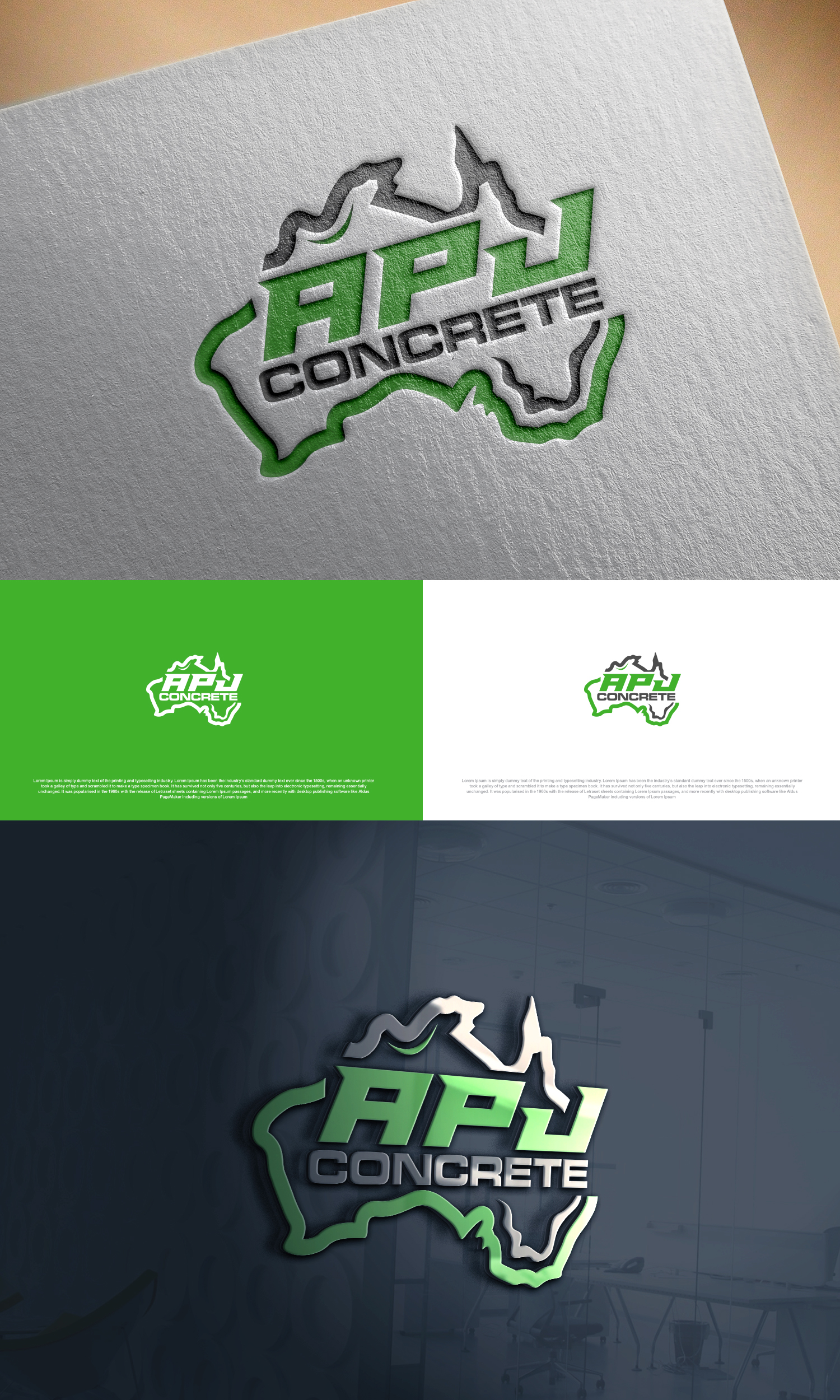 Logo Design by Ahsan Designs for APJ Concrete | Design #36465524