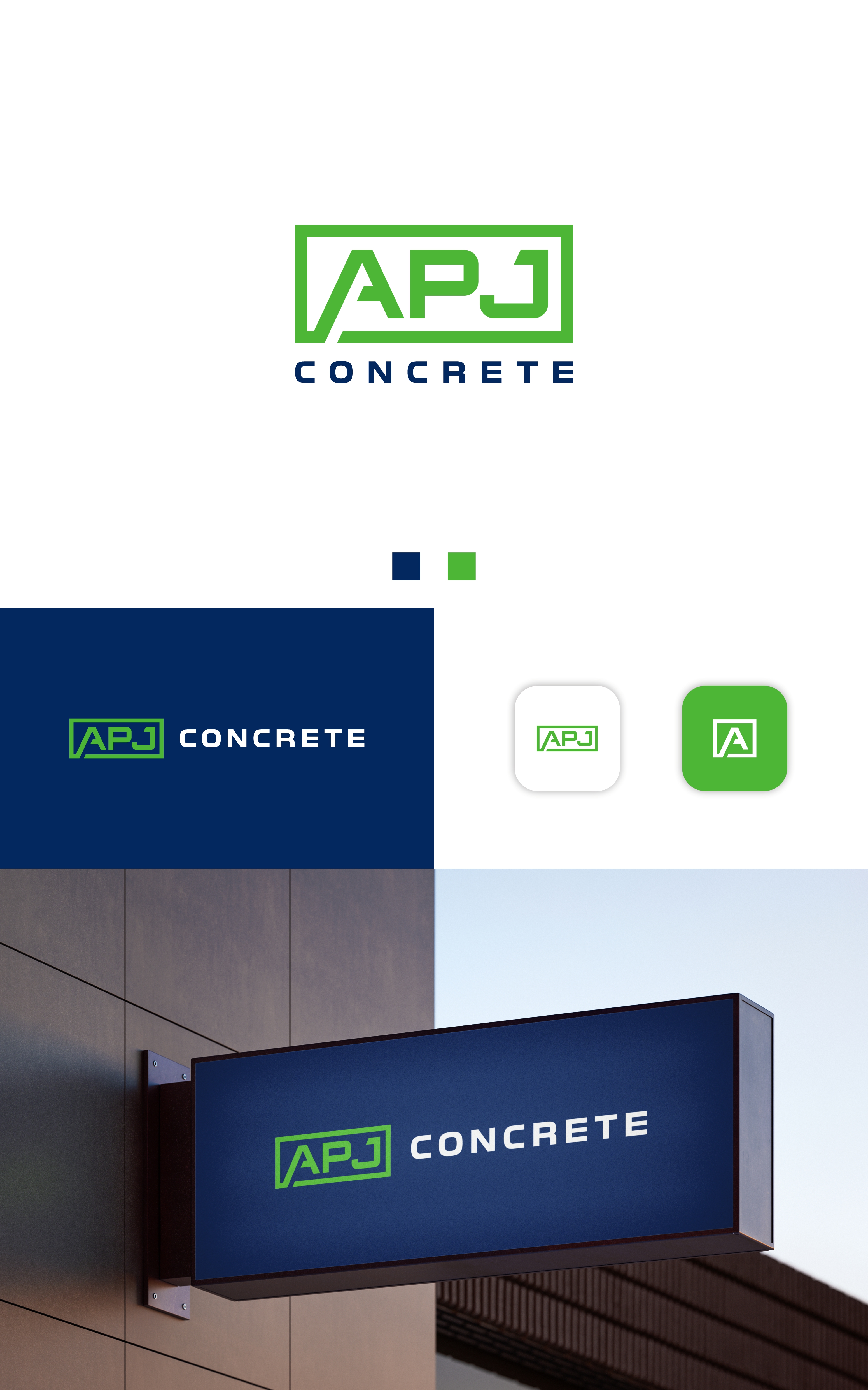 Logo-Design von Dell_a.Design für APJ Concrete | Design #36465700