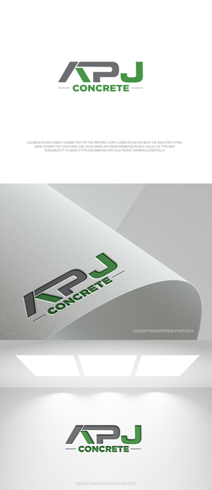 Logo-Design von zebronicgraphic für APJ Concrete | Design: #36470466