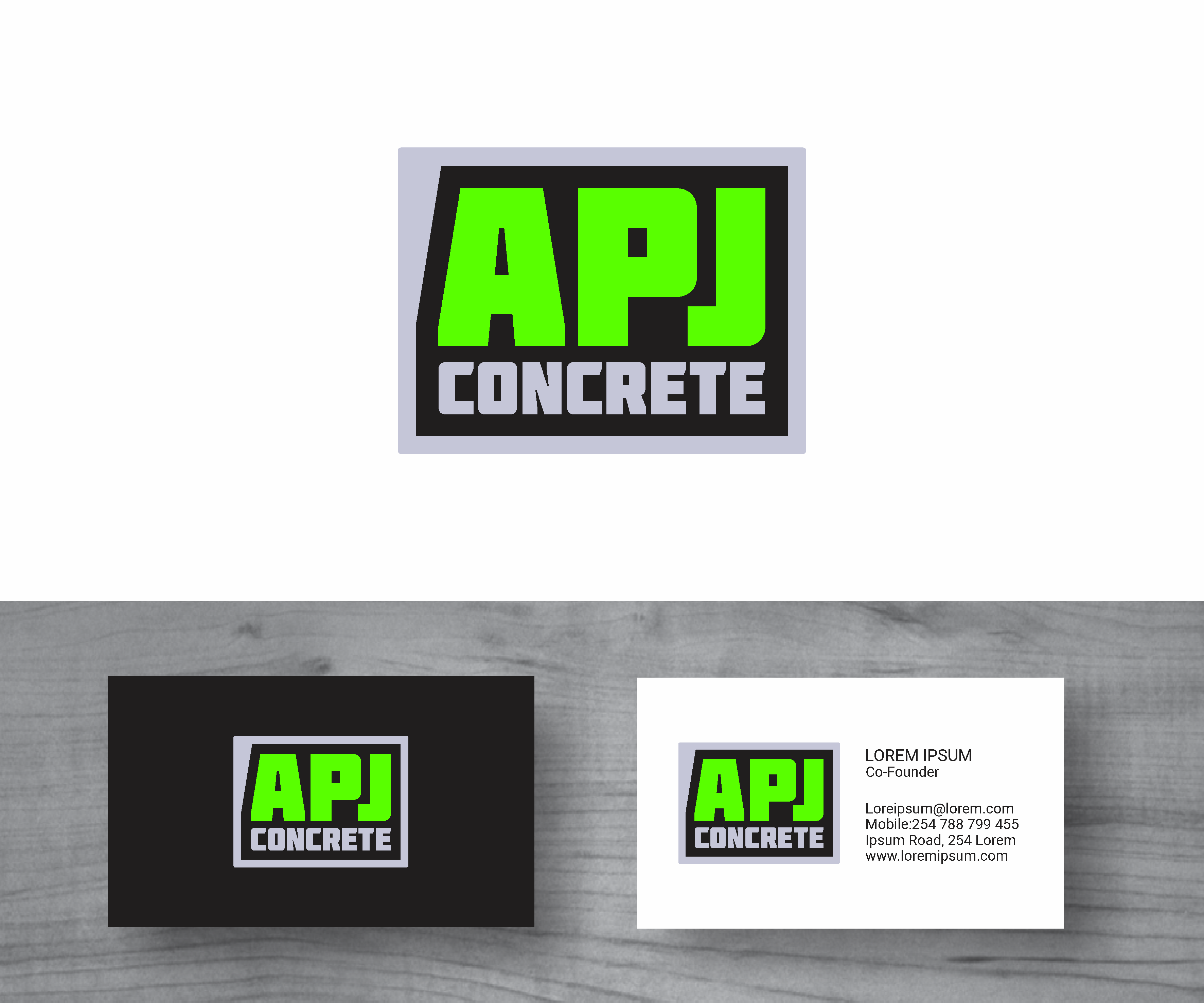 Logo-Design von MBARO für APJ Concrete | Design #36492791