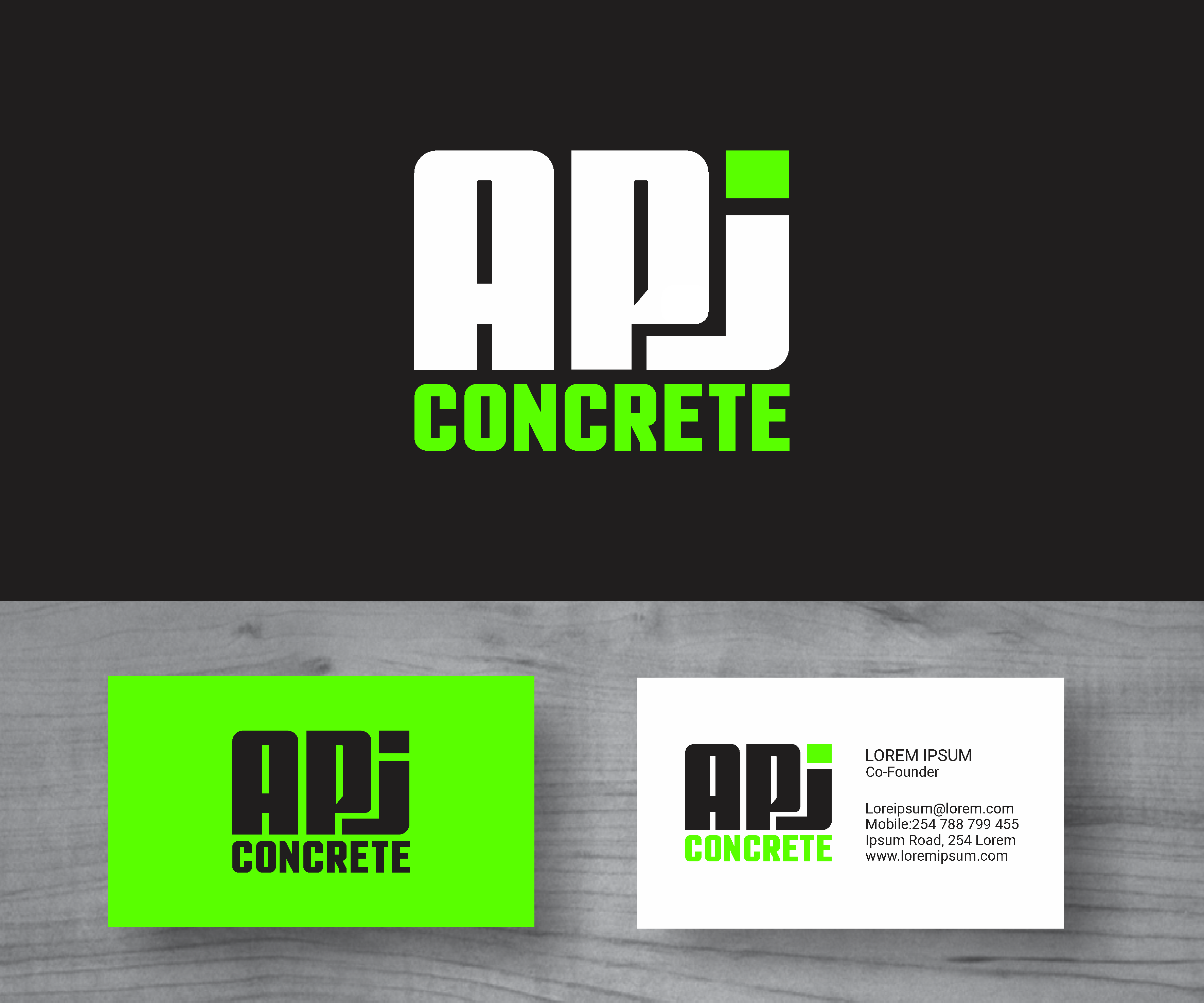 Logo-Design von MBARO für APJ Concrete | Design #36492792