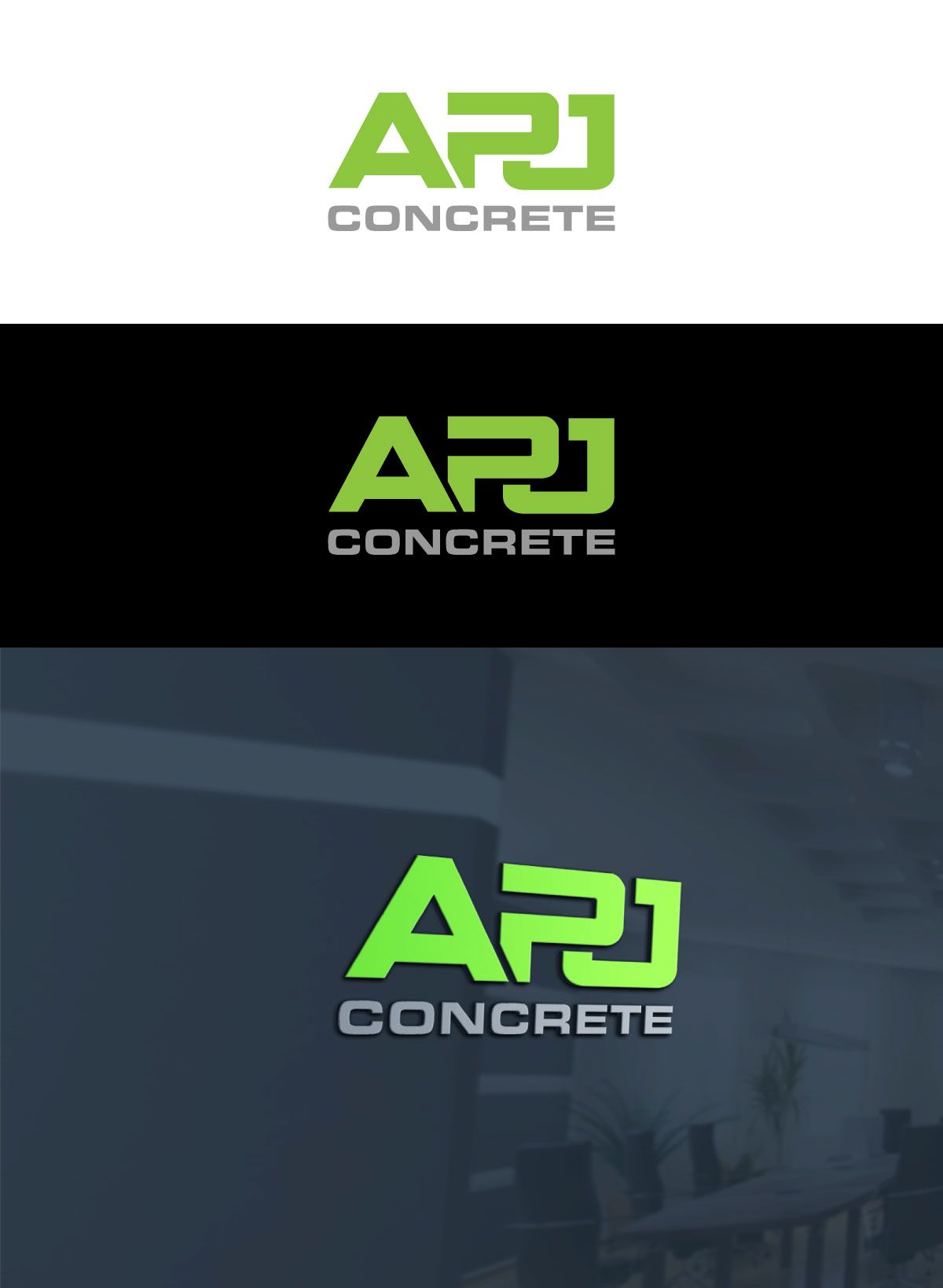 Logo-Design von flora.c design für APJ Concrete | Design #36468085