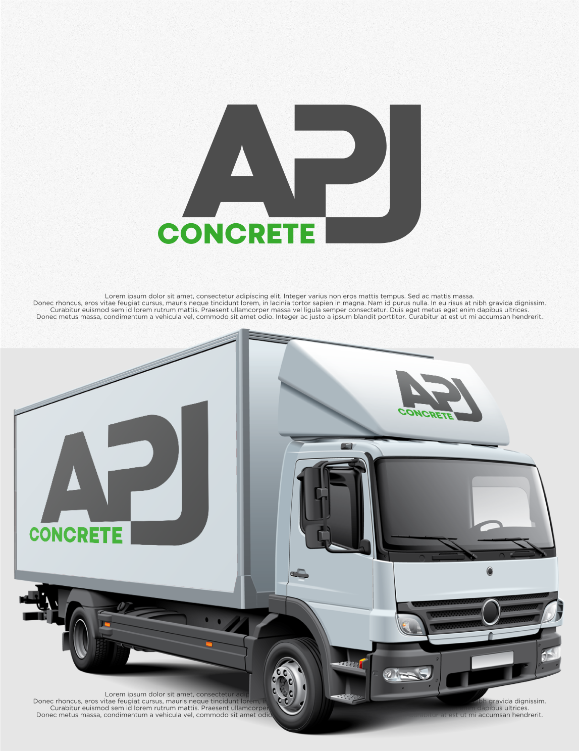 Logo Design by shiroRo for APJ Concrete | Design #36499405