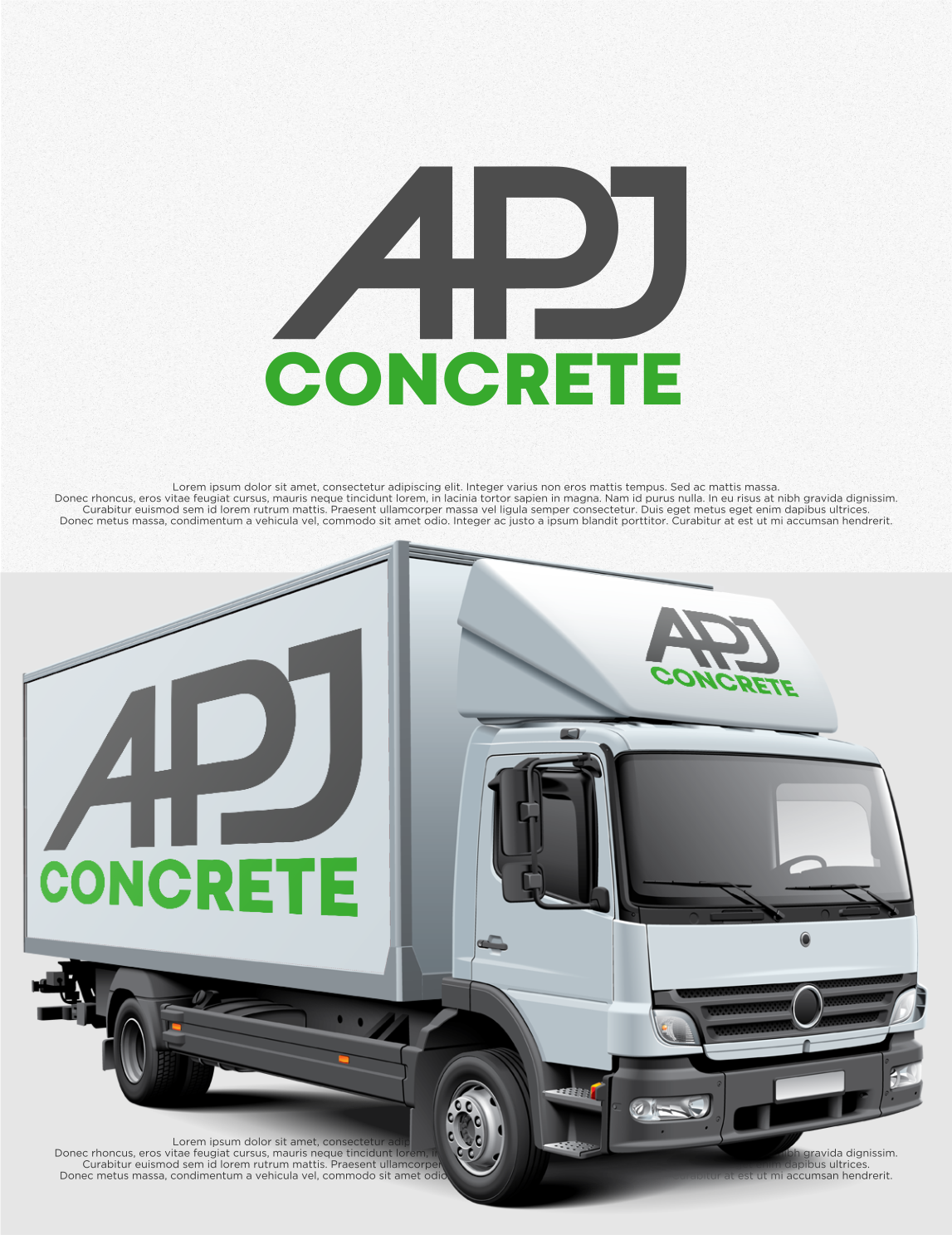 Logo Design by shiroRo for APJ Concrete | Design #36499406