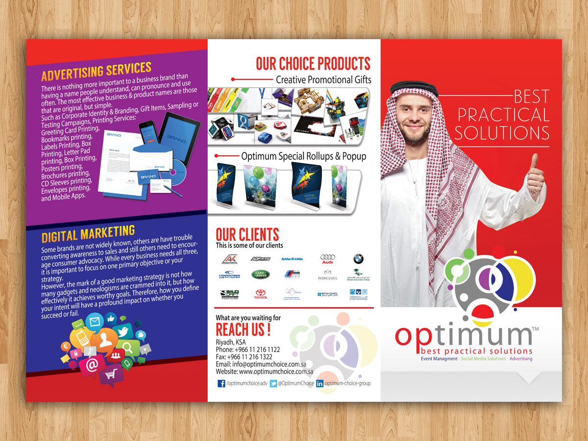 Brochure Design by estevangio for optimum choice  | Design #3197221