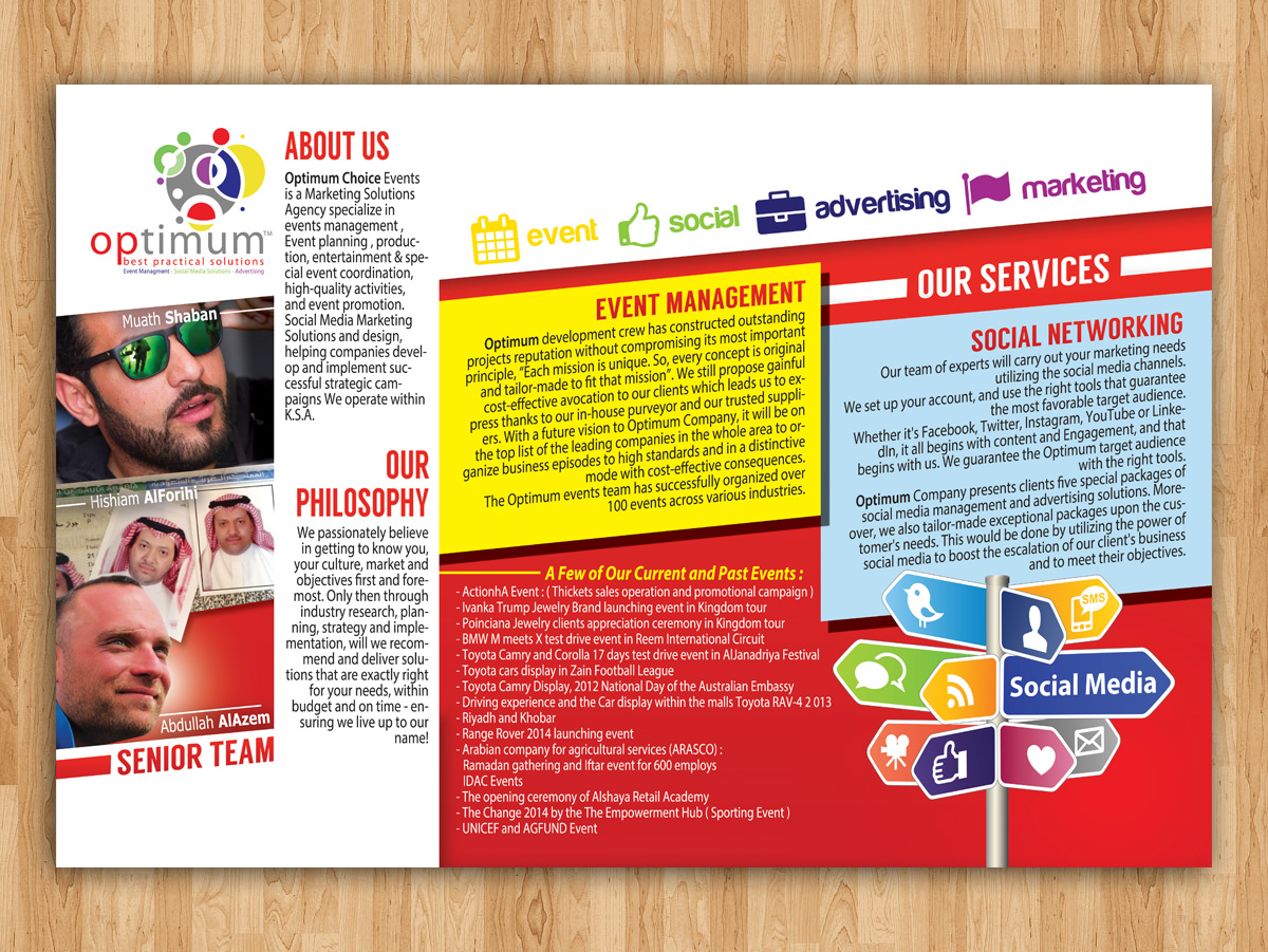 Brochure Design by estevangio for optimum choice  | Design #3197238