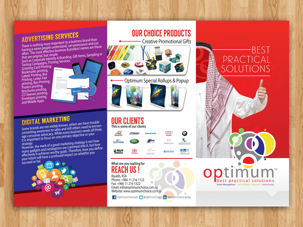 Brochure Design by estevangio for optimum choice  | Design #3212806