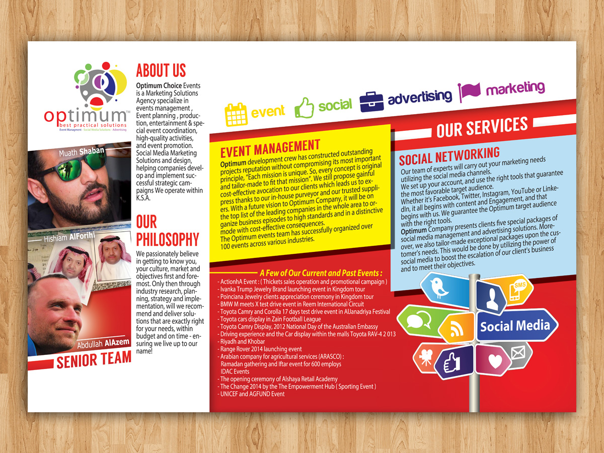 Brochure Design by estevangio for optimum choice  | Design #3212808