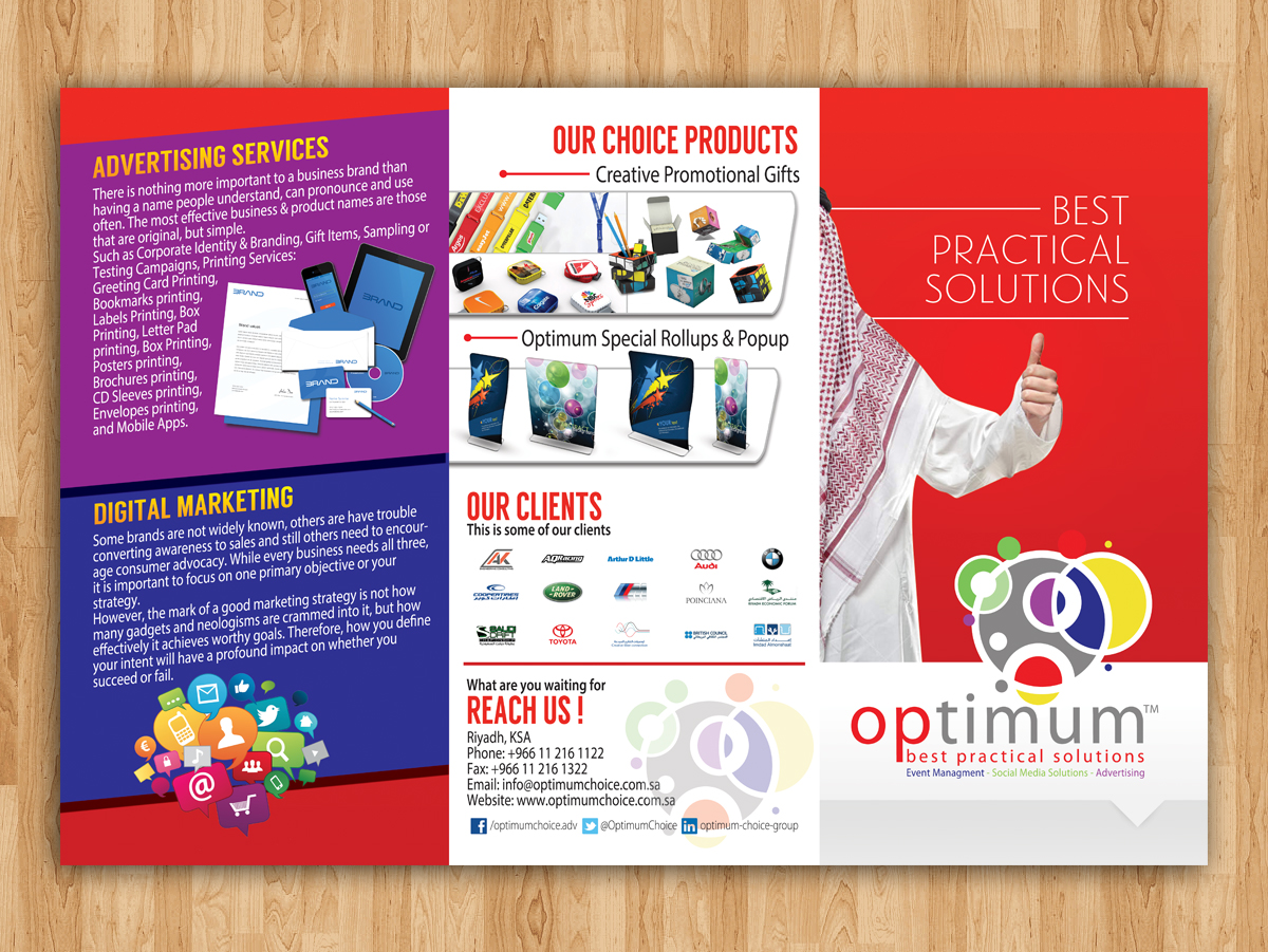 Brochure Design by estevangio for optimum choice  | Design #3225486