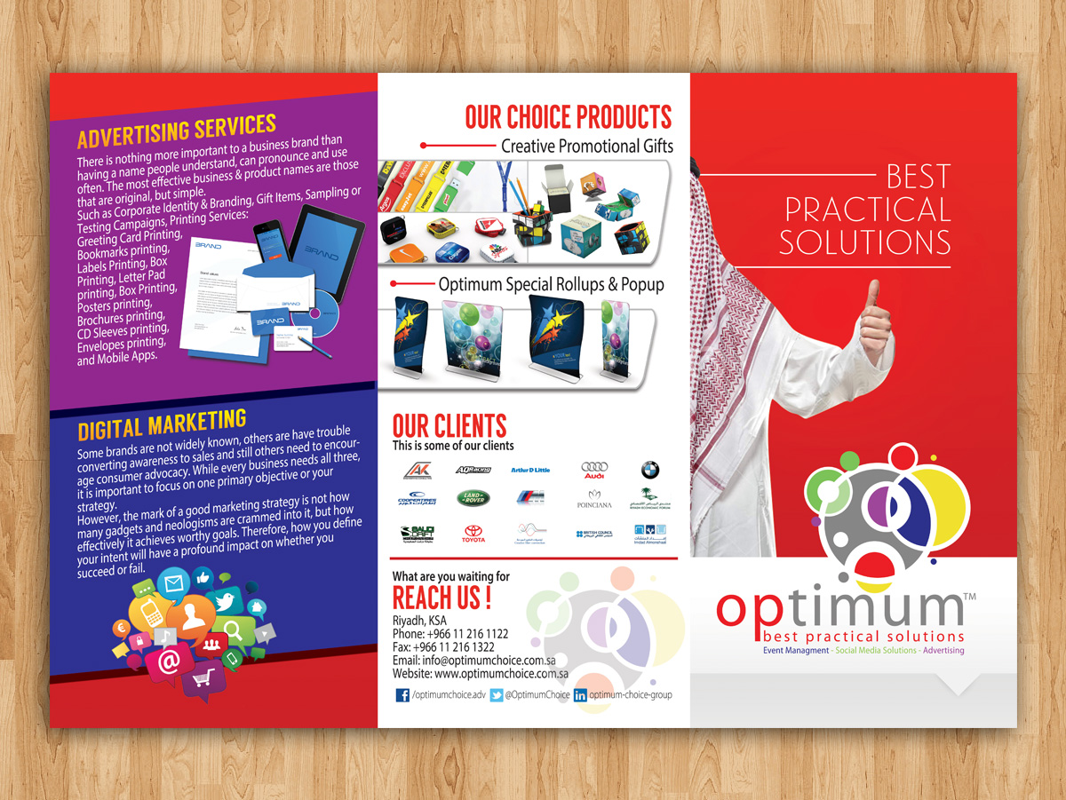 Brochure Design by estevangio for optimum choice  | Design #3250220