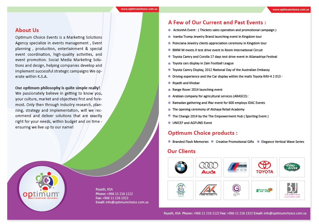 Brochure Design by Brajpal Freelance Website Designer for optimum choice  | Design #3151096