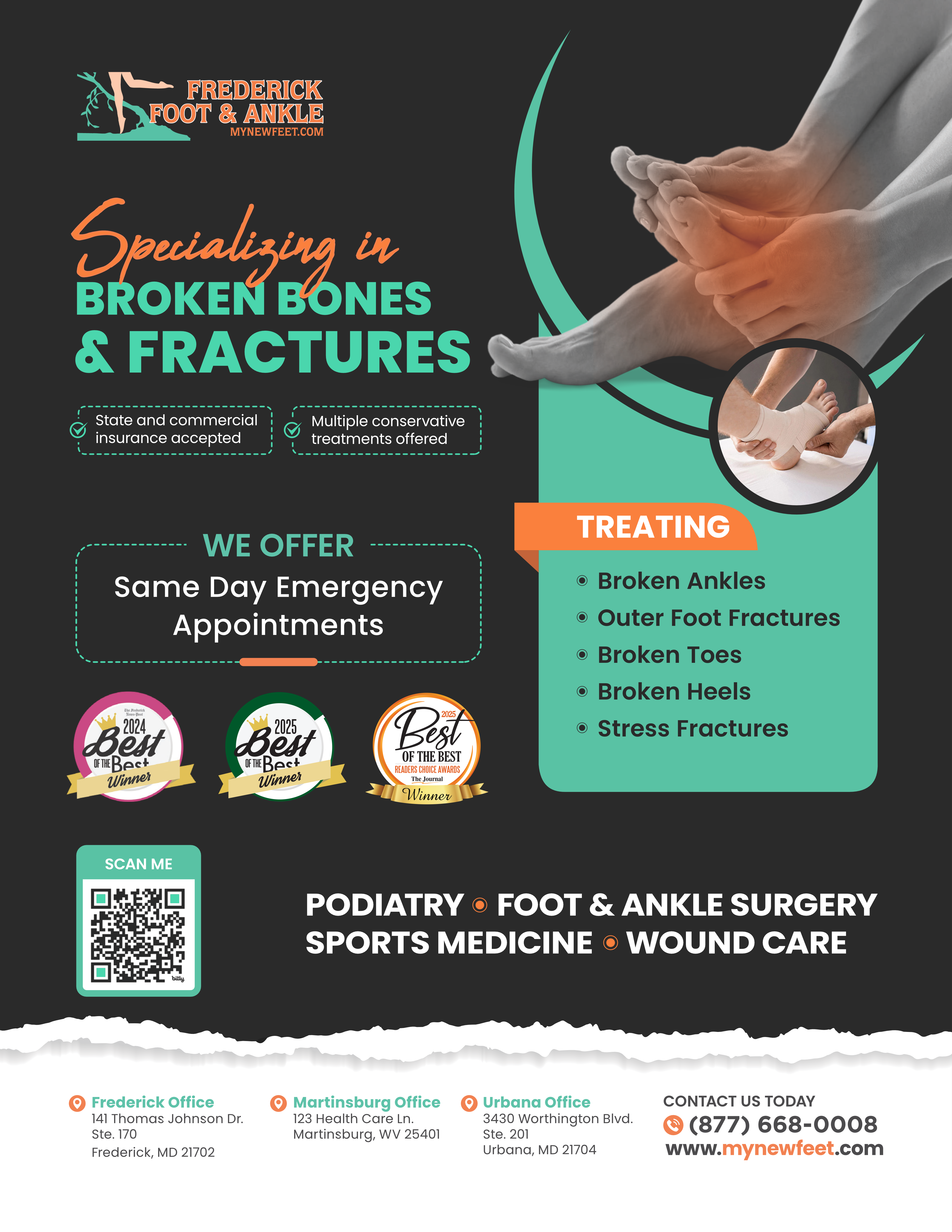 Diseño de Flyer por dadaMEDIA para Frederick Foot & Ankle | Diseño #36469771