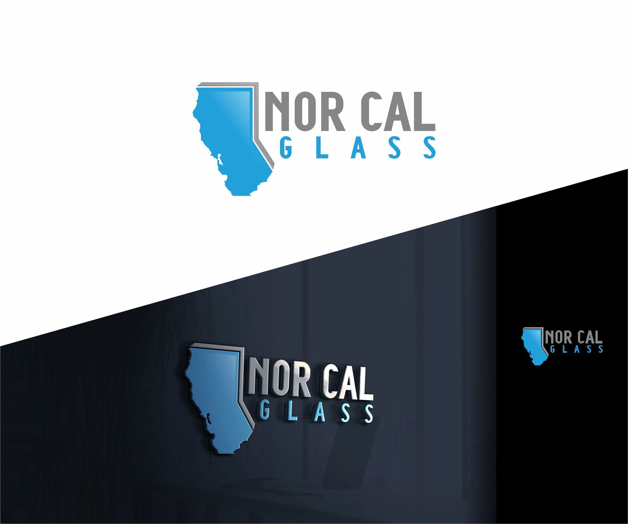 Logo Design by alkaline for Nor Cal glass | Design #36471995