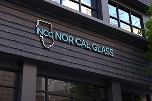Logo Design by Kavth for Nor Cal glass | Design: #36493553