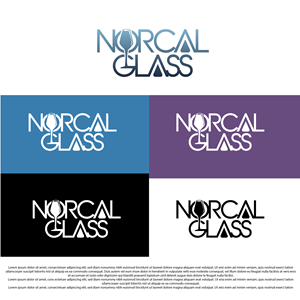 Logo Design by Shariqology for Nor Cal glass | Design #36466337