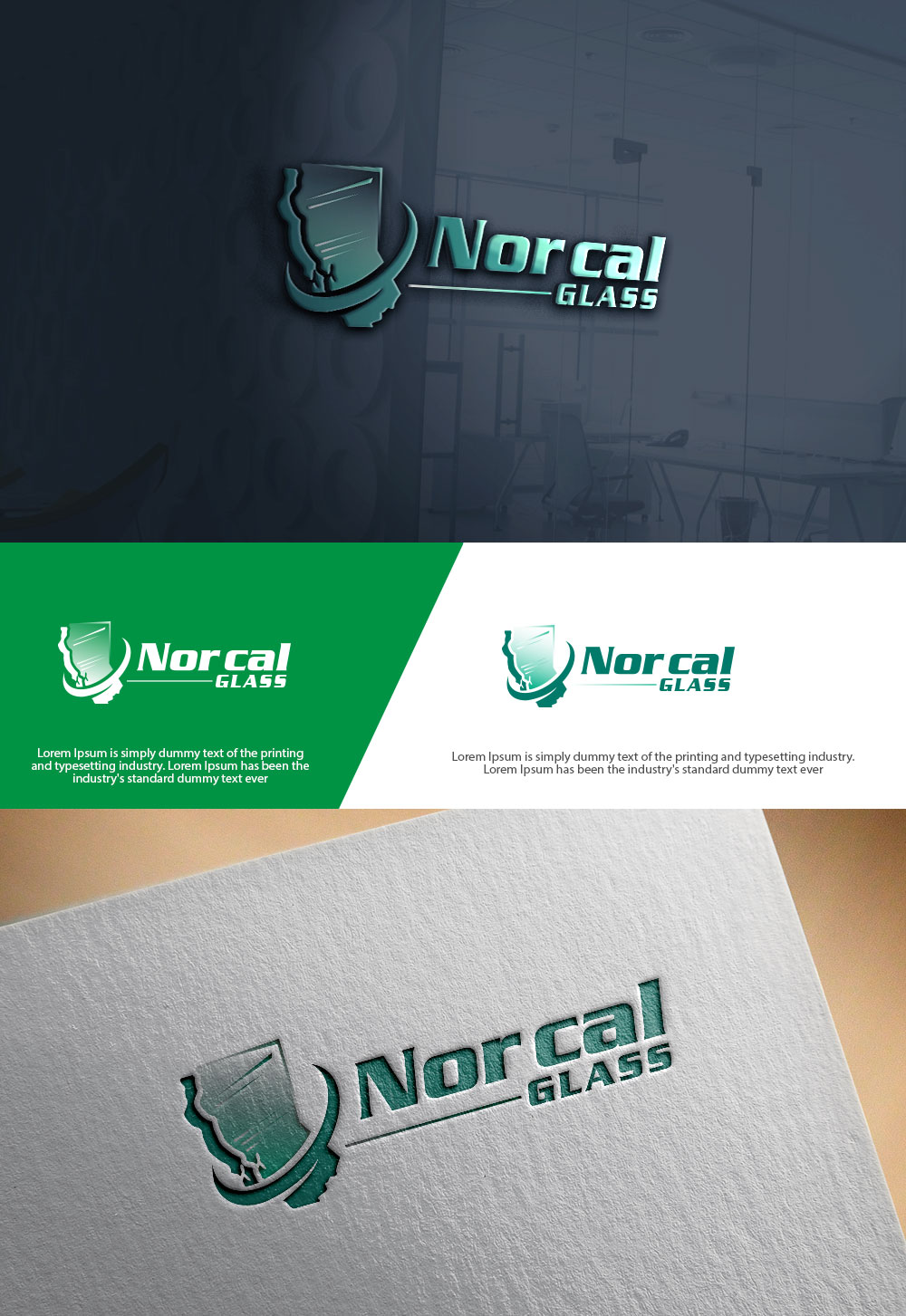 Logo Design by sulemani  creation for Nor Cal glass | Design #36470108