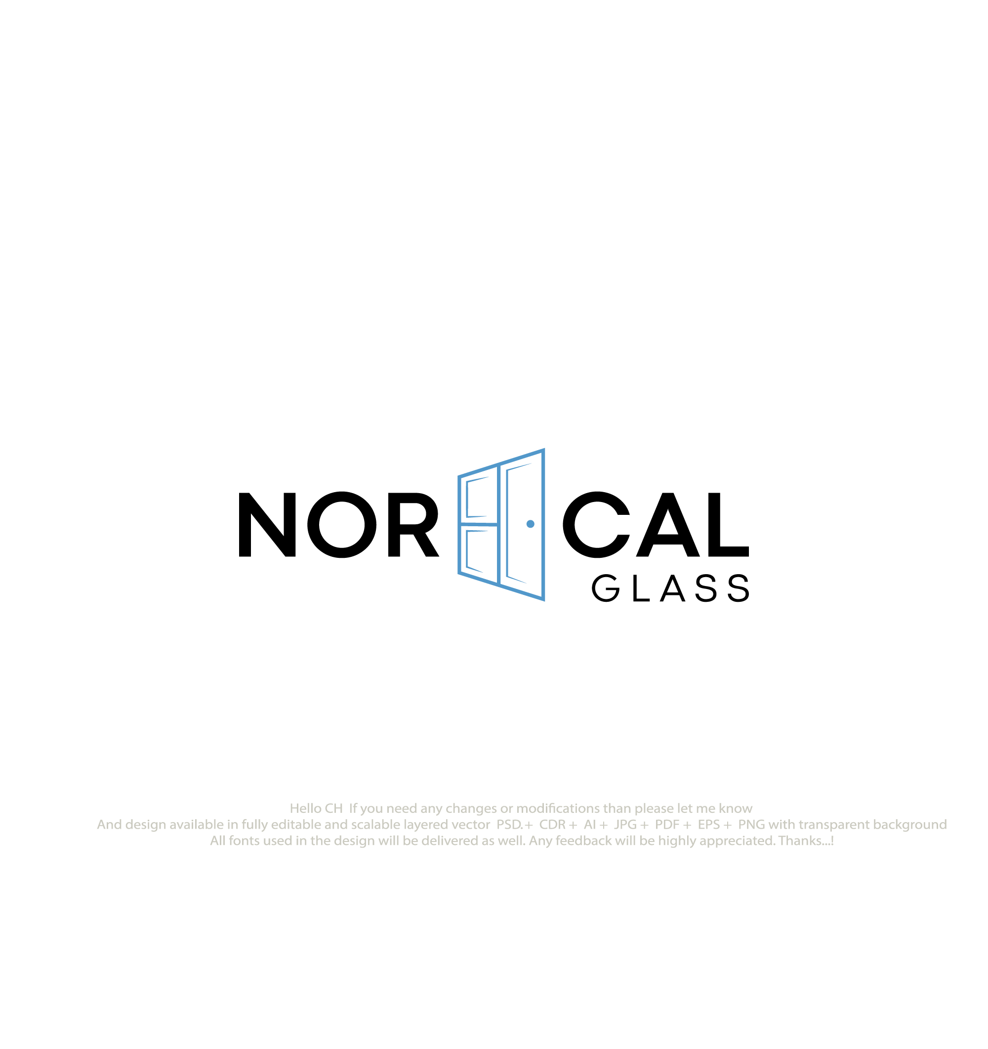 Logo Design by NexaBrand for Nor Cal glass | Design #36495950