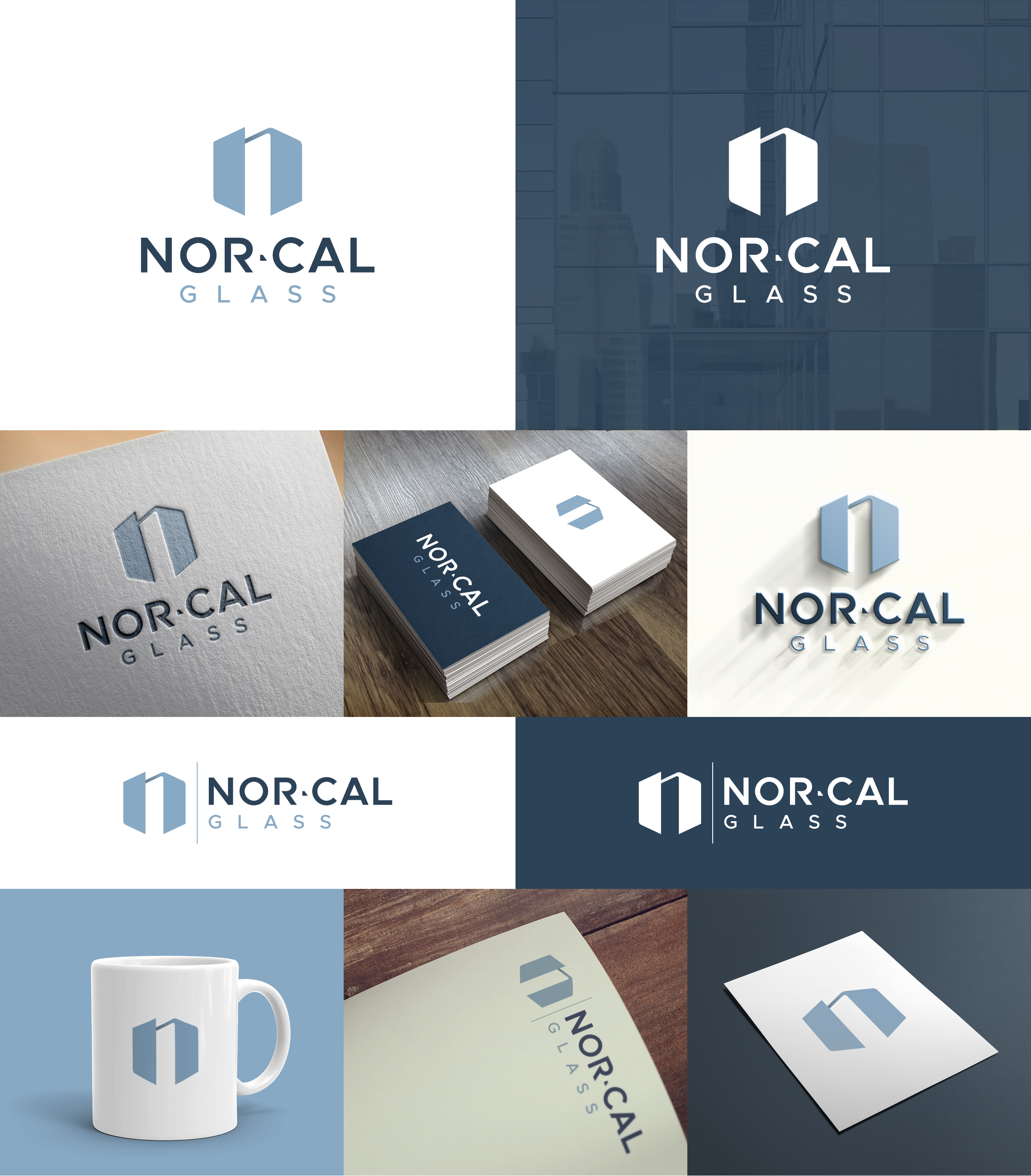 Logo Design by NineOwl for Nor Cal glass | Design #36493407