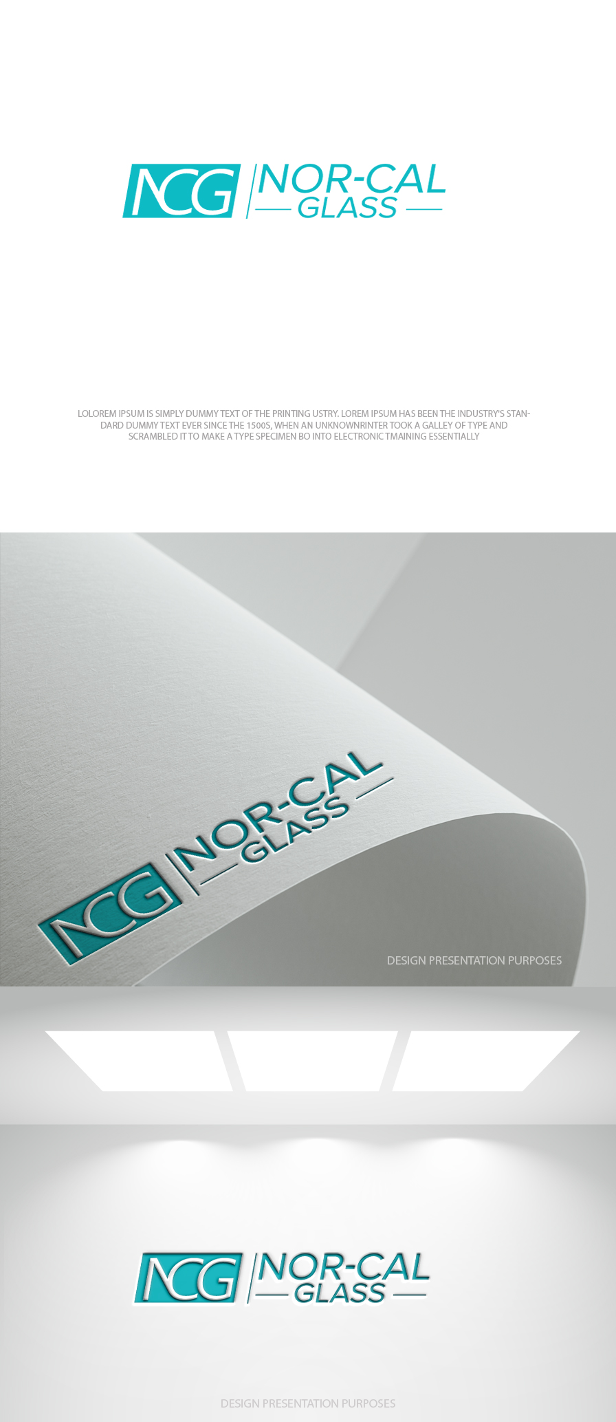 Logo Design by zebronicgraphic for Nor Cal glass | Design #36470486
