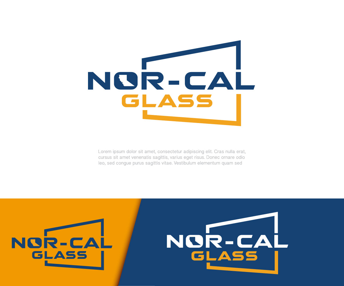 Logo Design by edwinnegz1 for Nor Cal glass | Design #36465082