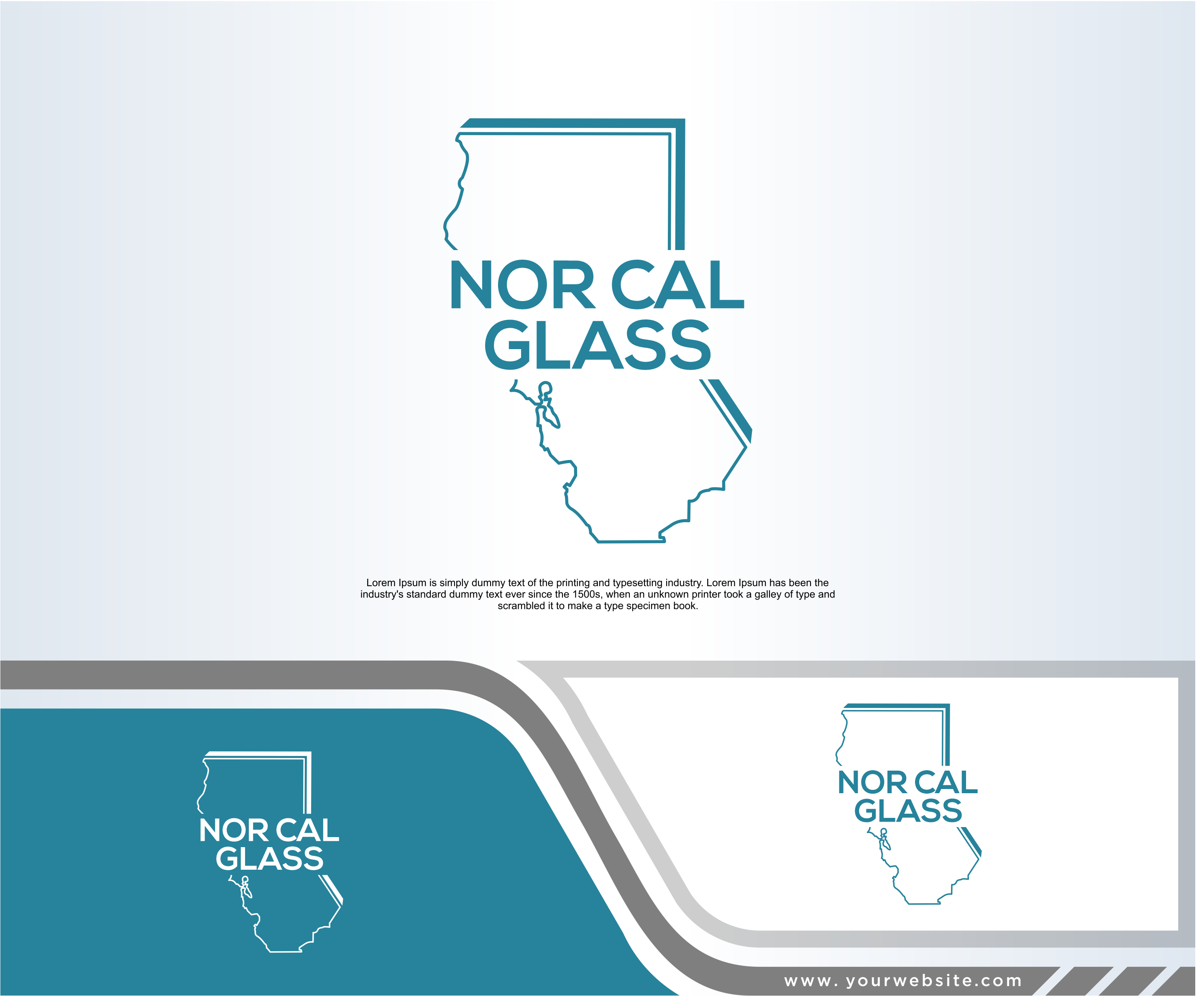 Logo Design by dobleh_creative for Nor Cal glass | Design #36465162