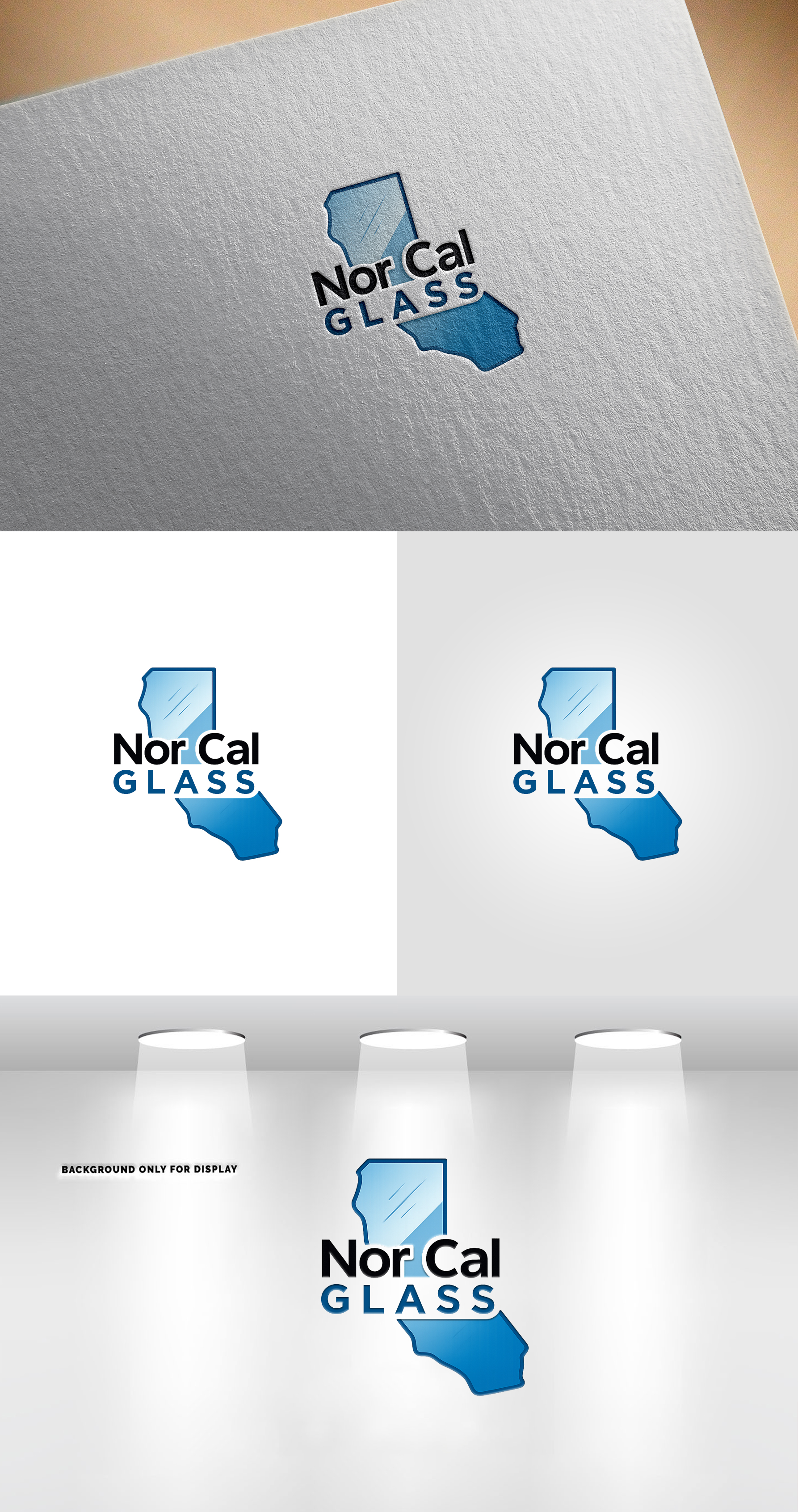 Logo Design by Soonia for Nor Cal glass | Design #36468031