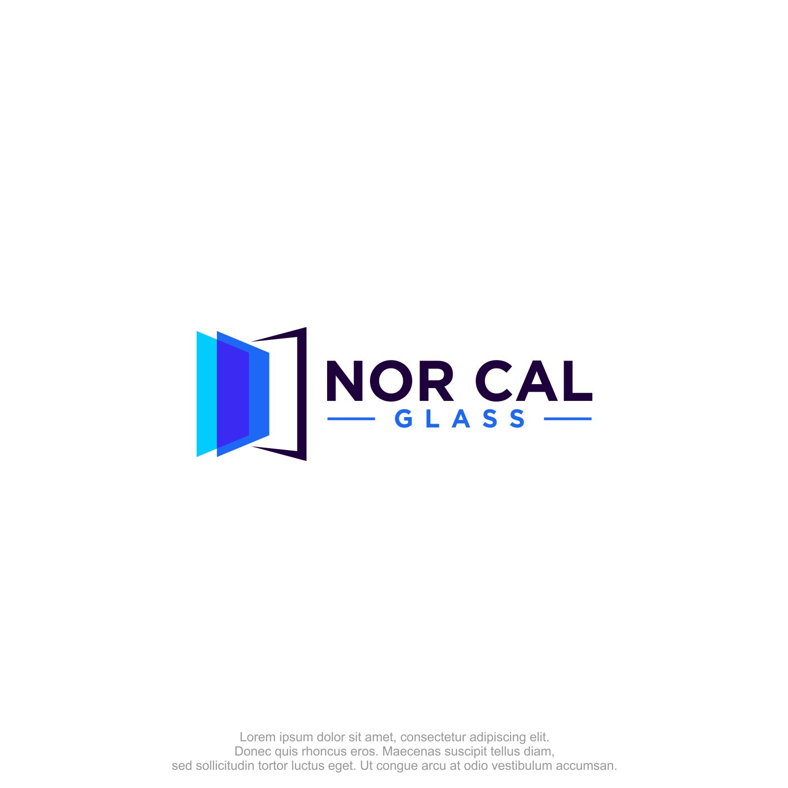Logo Design by M.Syaiful Huda for Nor Cal glass | Design #36465149