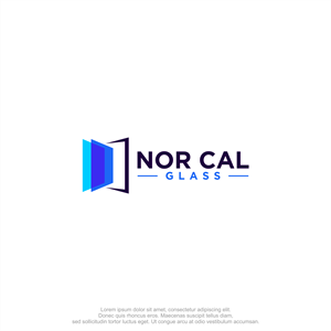 Logo Design by M.Syaiful Huda for Nor Cal glass | Design: #36465149