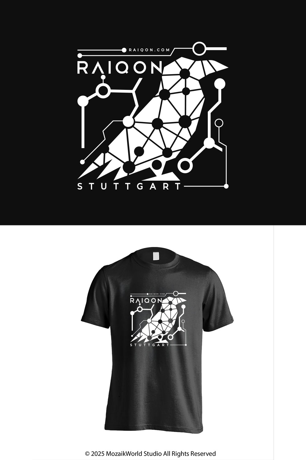 T-shirt Design by Mozaikworld Studio for Raiqon Gmbh | Design #36496091