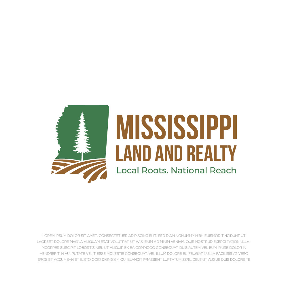 Logo Design by LogoEon for Mississippi Land and Realty | Design #36476218