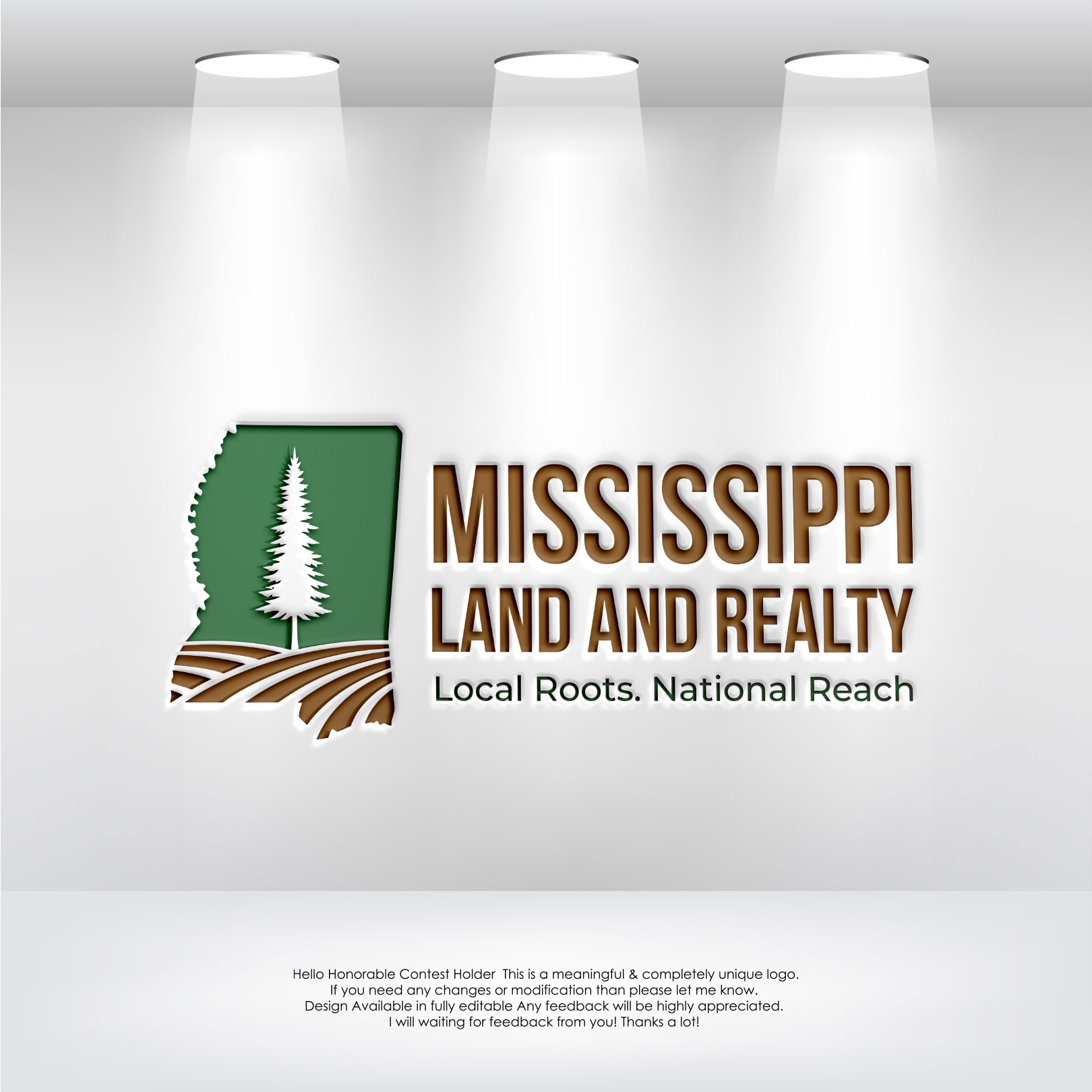 Logo Design by LogoEon for Mississippi Land and Realty | Design #36476220