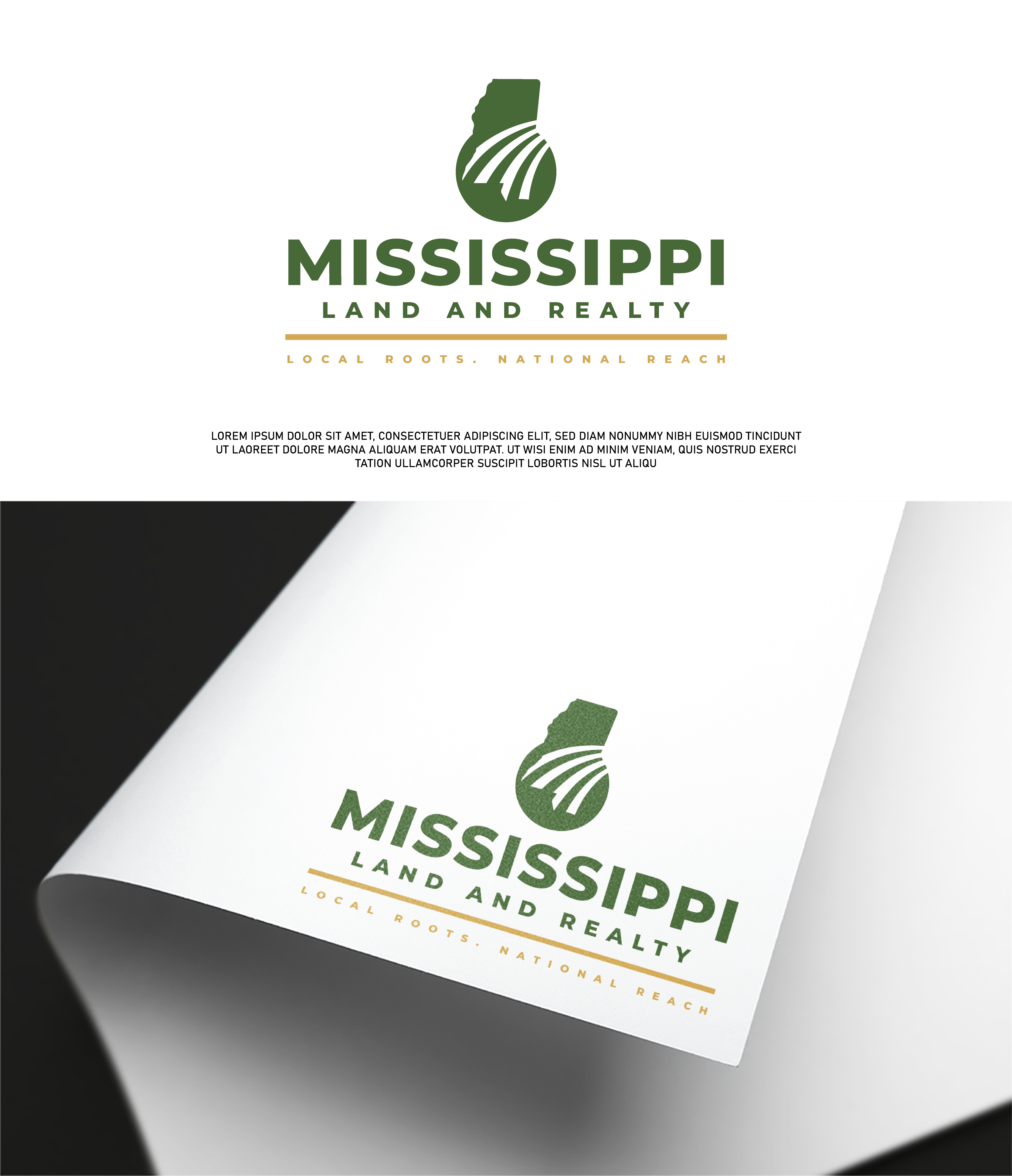 Logo Design by Fezy Design Studio for Mississippi Land and Realty | Design #36483357
