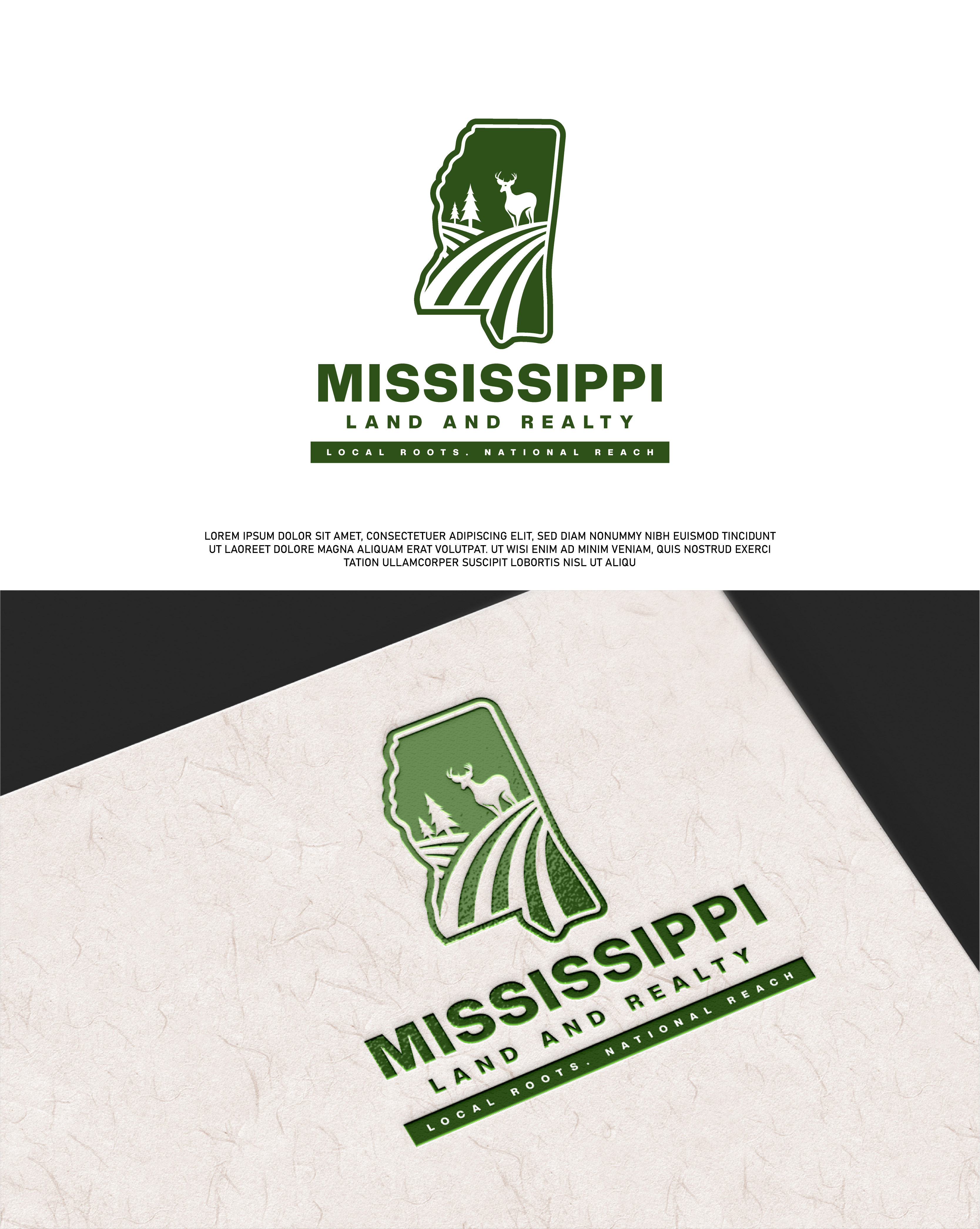 Logo Design by Fezy Design Studio for Mississippi Land and Realty | Design #36487524