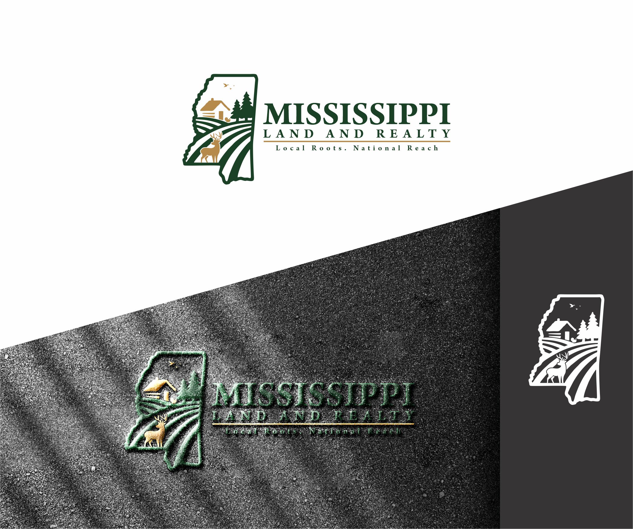 Logo Design by alkaline for Mississippi Land and Realty | Design #36479693